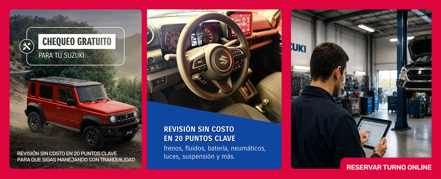 Servicio oficial Suzuki revisión gratis